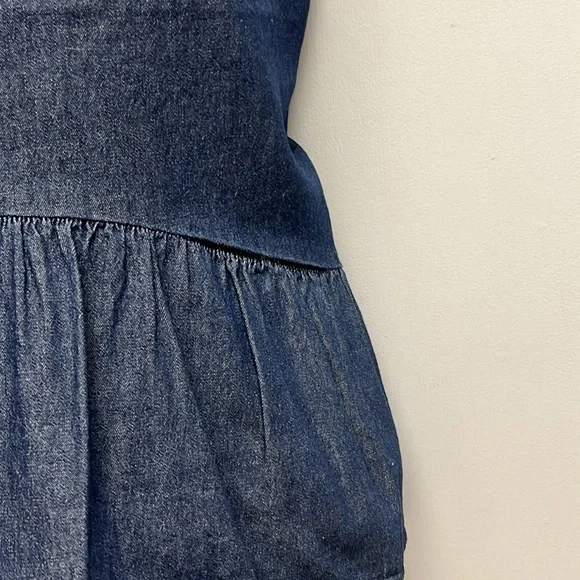 SOLD IN STORE Kate Spade Chambray Flounce Top Size 8 - Picture 13 of 13